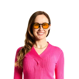 Okulary blokujące niebieskie światło NoBlue Elegant Orange