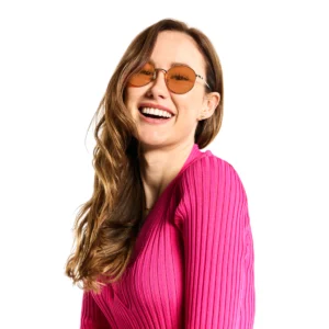 Okulary blokujące niebieskie światło Noblue Chrome Orange