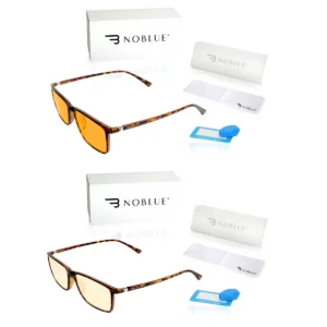 Zestaw okulary blokujące niebieskie światło Brown