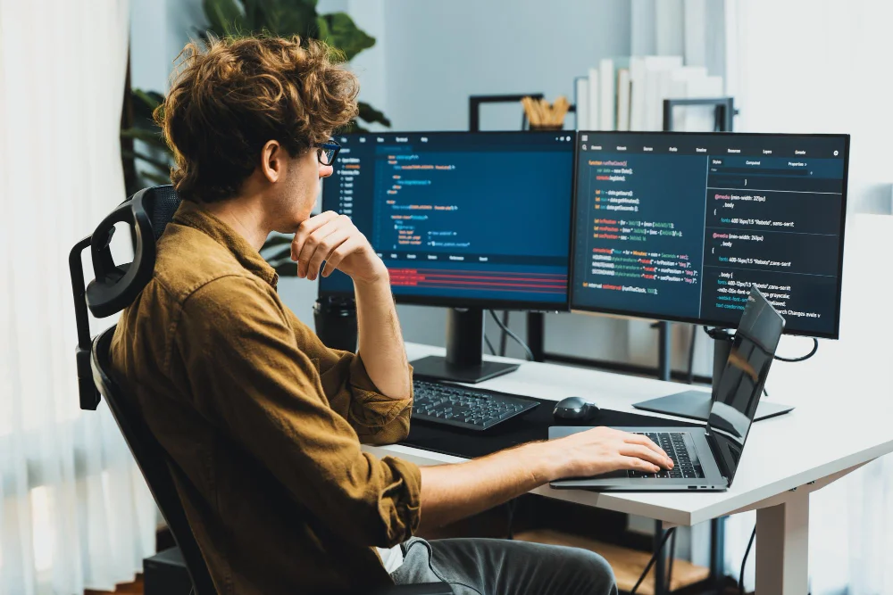 okulary dla programistów okulary do komputera okulary komputerowe okulary z filtrem światła niebieskiego okulary blokujące niebieskie światło okulary zerówki do komputera praca przy komputerze zmęczenie oczu komfort wzroku suche oczy programista praca z kodem