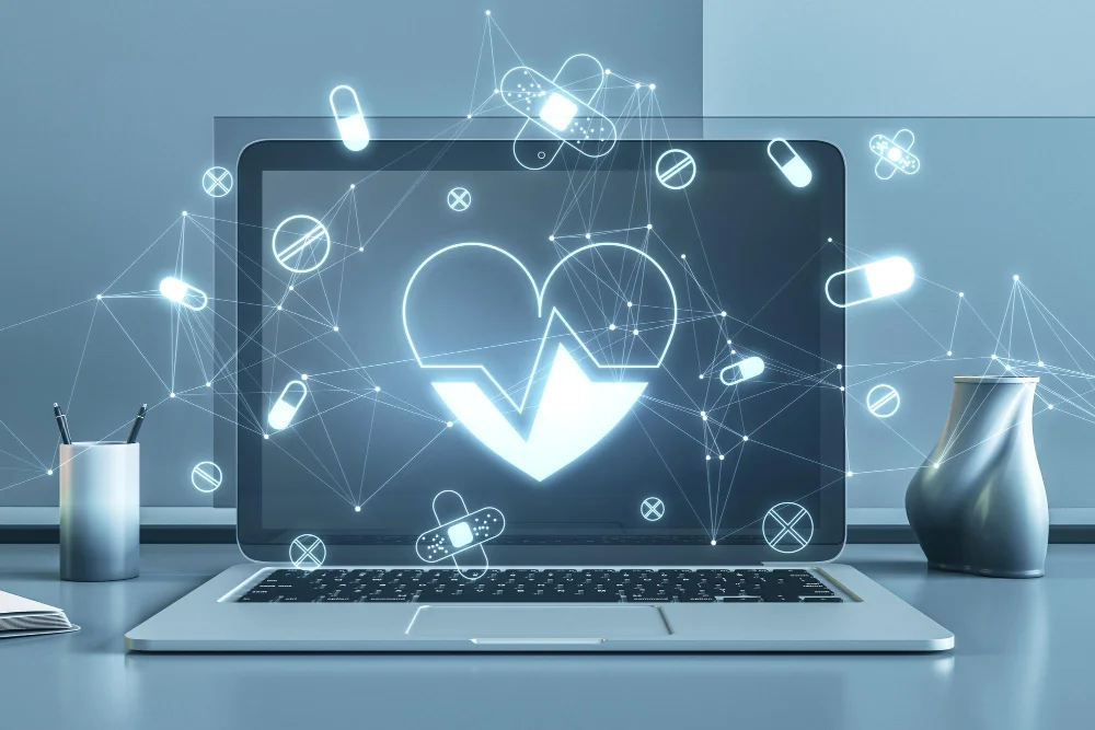 zdrowie cyfrowe higiena cyfrowa ochrona wzroku przy komputerze światło niebieskie bezpieczeństwo online cyberbezpieczeństwo cyfrowe zmęczenie oczu wpływ ekranów na sen melatonina praca przy komputerze